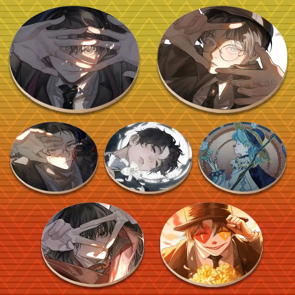 

L-Lord OF M-Mysteries Round Wooden Coasters Suitable for Drinks Tea,Coffee for anti-slip decoration in bars and cafes