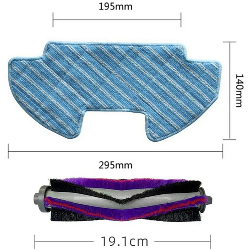 ABZA-36 шт., роликовая боковая щетка, сменный фильтр для пылесоса Powerbot-E VR05R5050WK, запасные части