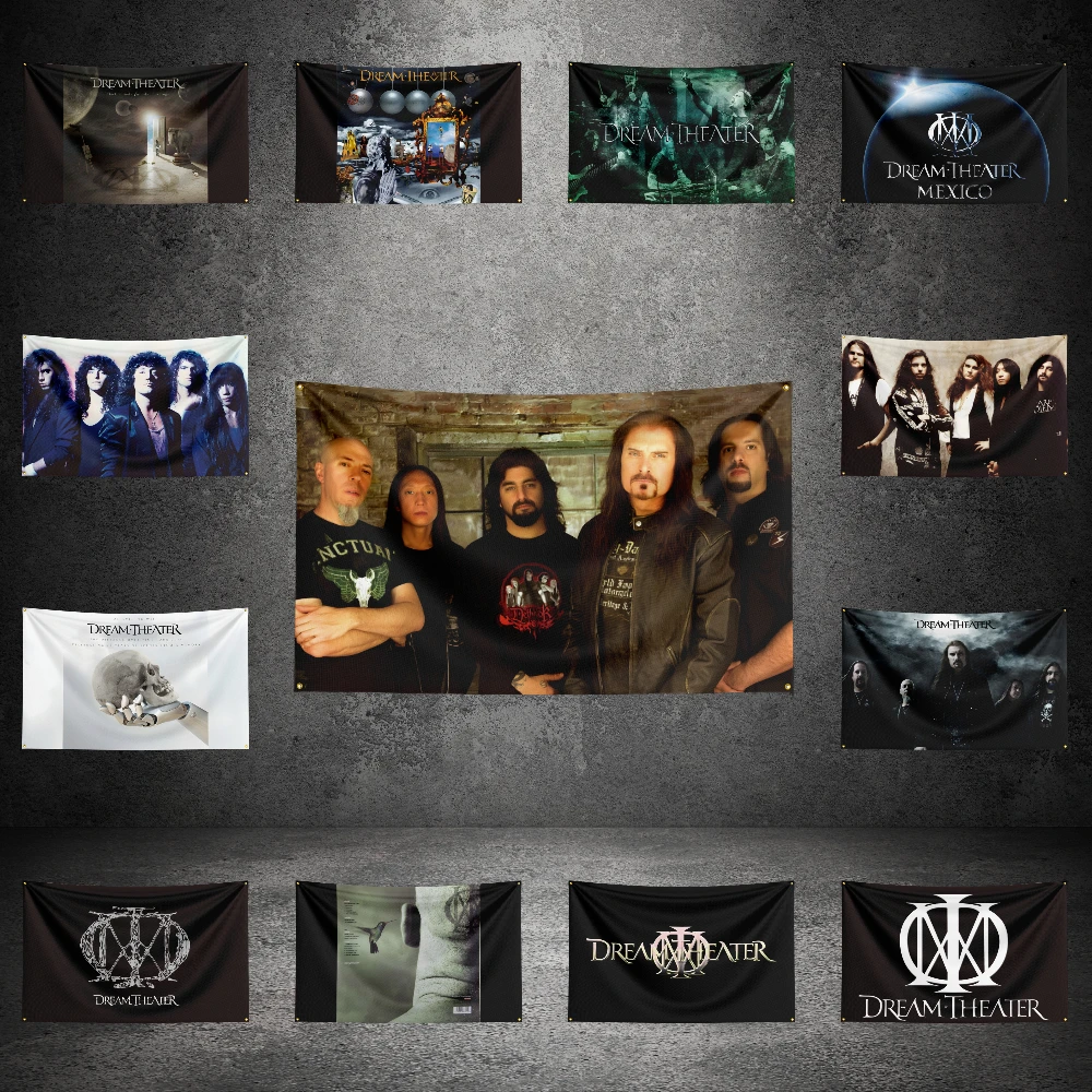 

3x5 FT Dr-e-am-The-a-te-r Music Band Flag Custom Flags Wall Hanging Tapestry Outdoor Garage Room Decorative flag Background