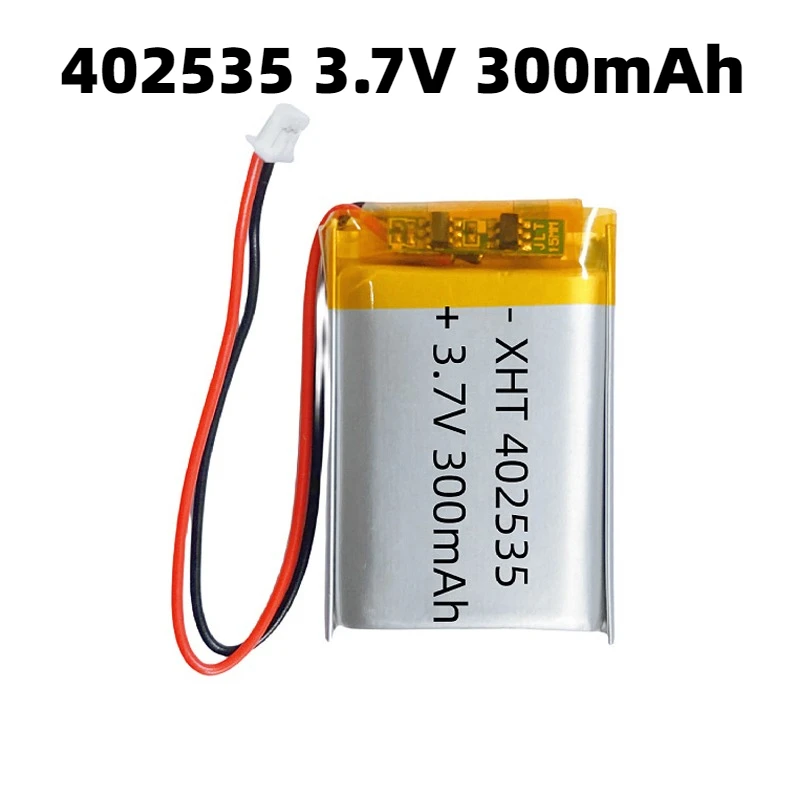 

402535 3.7V Battery Li Po Battery 300mAh Lipo Rechargeable Li Polymer Batteries for Bluetooth Headset Electronics Camera