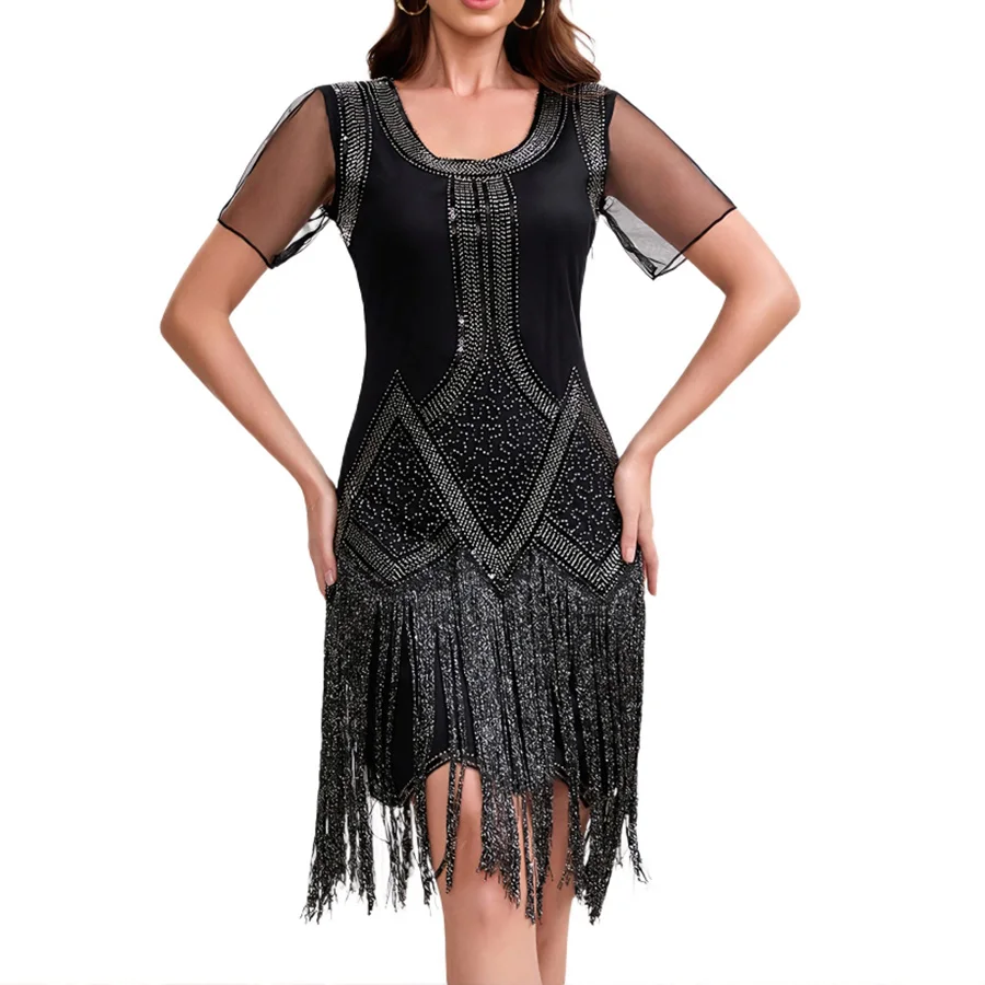women-1920s-flapper-dress-sheer-mesh-short-sleeve-sequin-fringe-great-gatsby-party-costume
