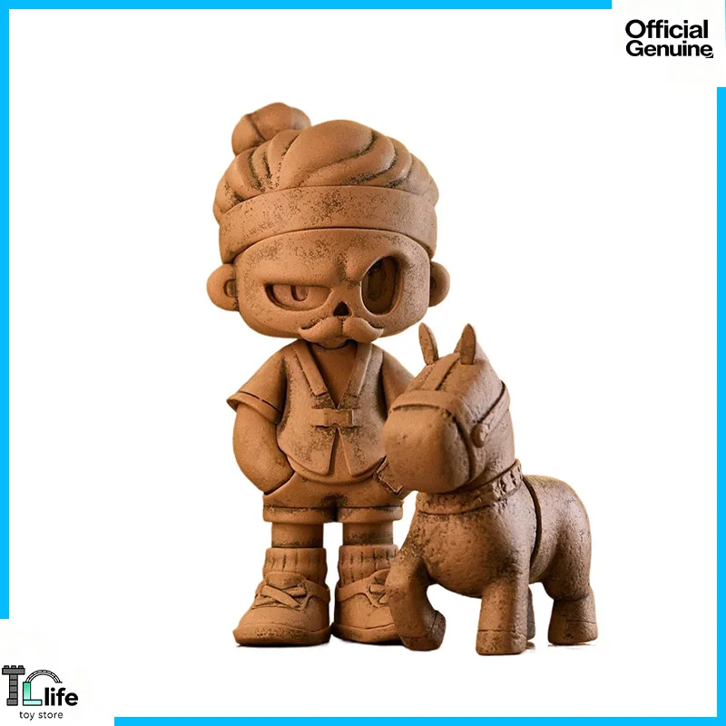 Mr.BONE-figuras de acción de guerreros de terracota, modelo de edición limitada, decoración de escritorio, juguete coleccionable, regalos de cumpleaños sorpresa