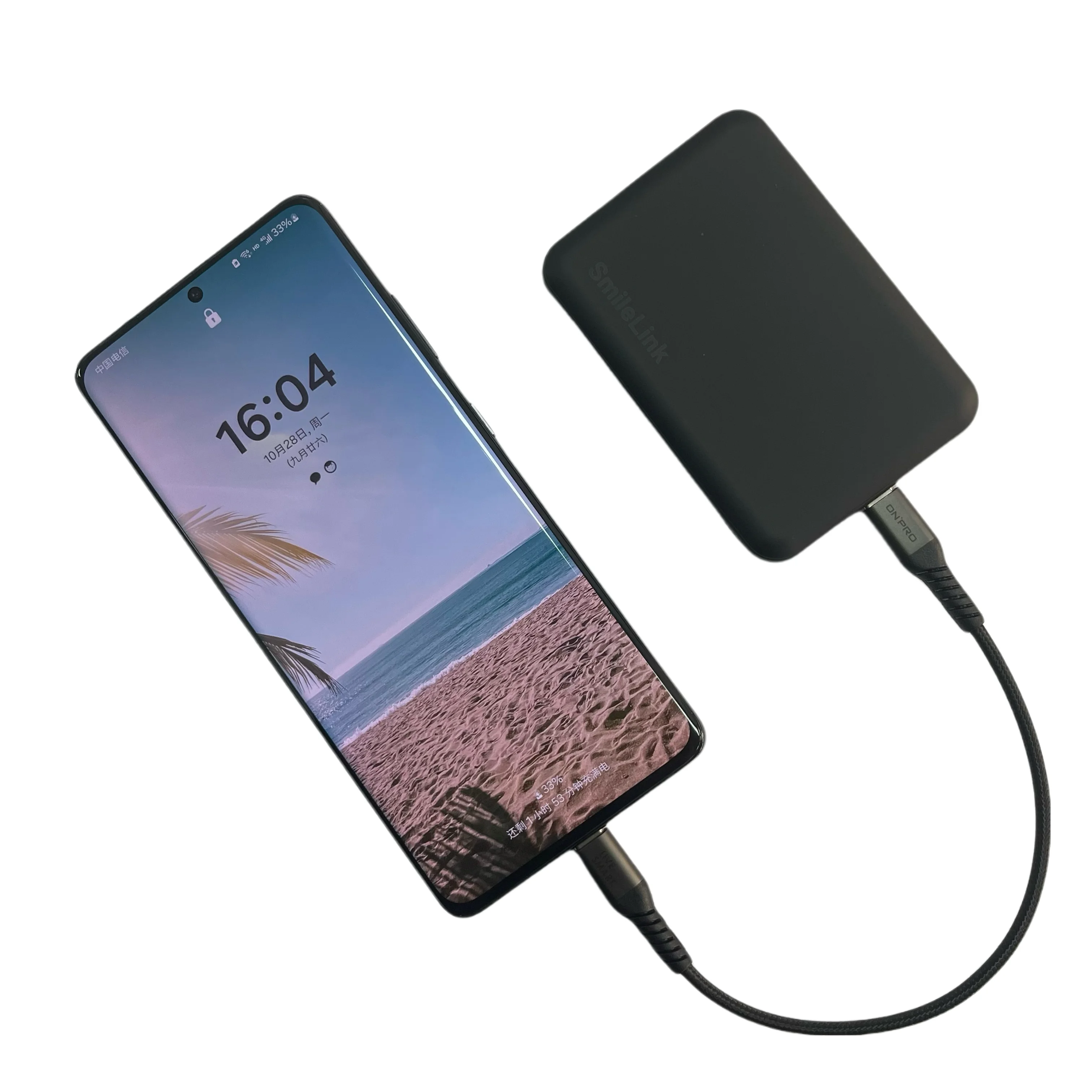 Banco de potência portátil ultra fino, carregamento rápido, bateria externa 50000 mAh, Eco-Friend Match, CE Reach, Premium Feel, 2.4A