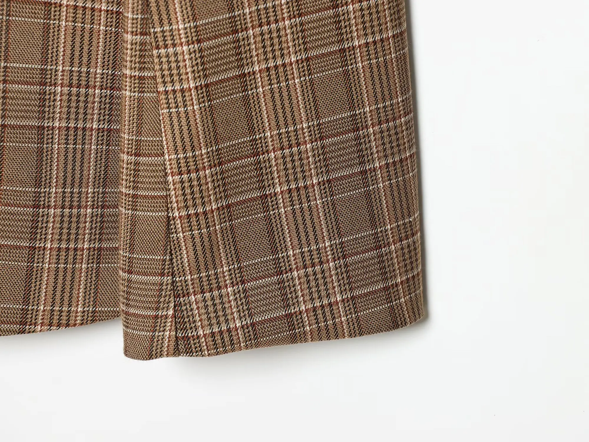 Damen Blazer mit unregelmäßigem Karomuster, neue Mode, Frühling, lockerer Schnitt, lässig-schicker Damen-Blazer, Oberbekleidung – Detail 7