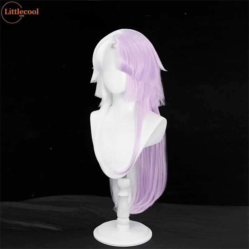 Haute qualité Sigma Cosplay perruque Bungou chiens errants Cosplay 100 cm de Long violet blanc résistant à la chaleur cheveux synthétiques Anime Sigma perruques