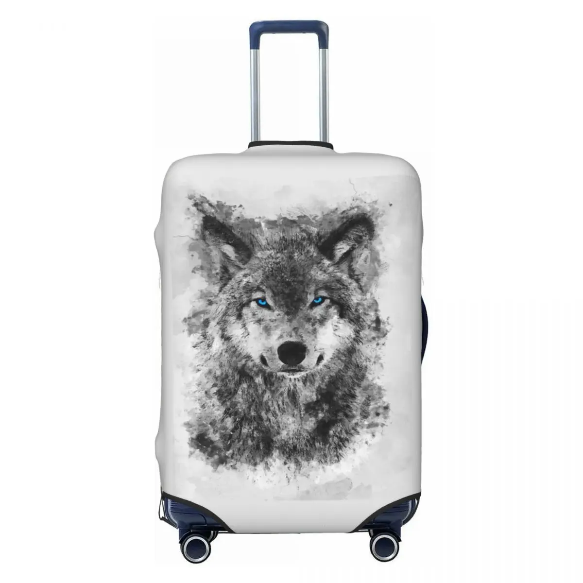 

Изготовленный на заказ чехол для чемодана с изображением волка, пыленепроницаемые дорожные чехлы для багажа 18-32 дюймов