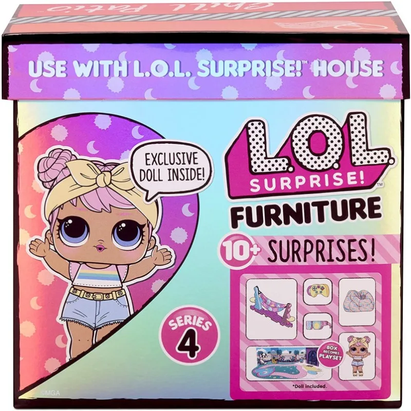 Genuine L.O.L. SURPRISE! Series Dolls 2nd, 3rd, and 4th Generation Furniture Set for Girls Playing Home Scene Toys and Gifts - view 4