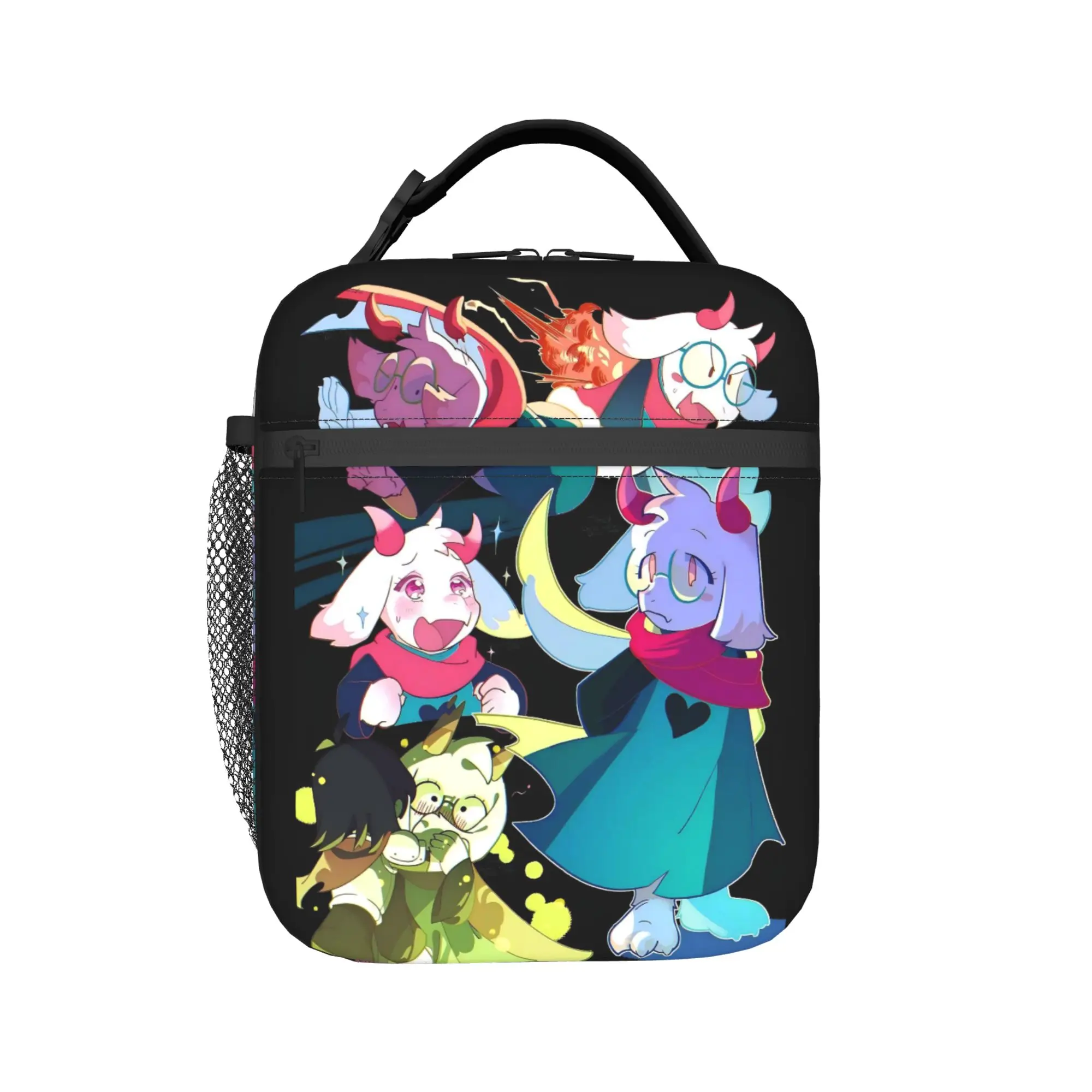 Deltarunes Ralsei Video Game Insulated Lunch Bags Portable  Reusable Thermal Bag Tote Lunch Box School  Picnic