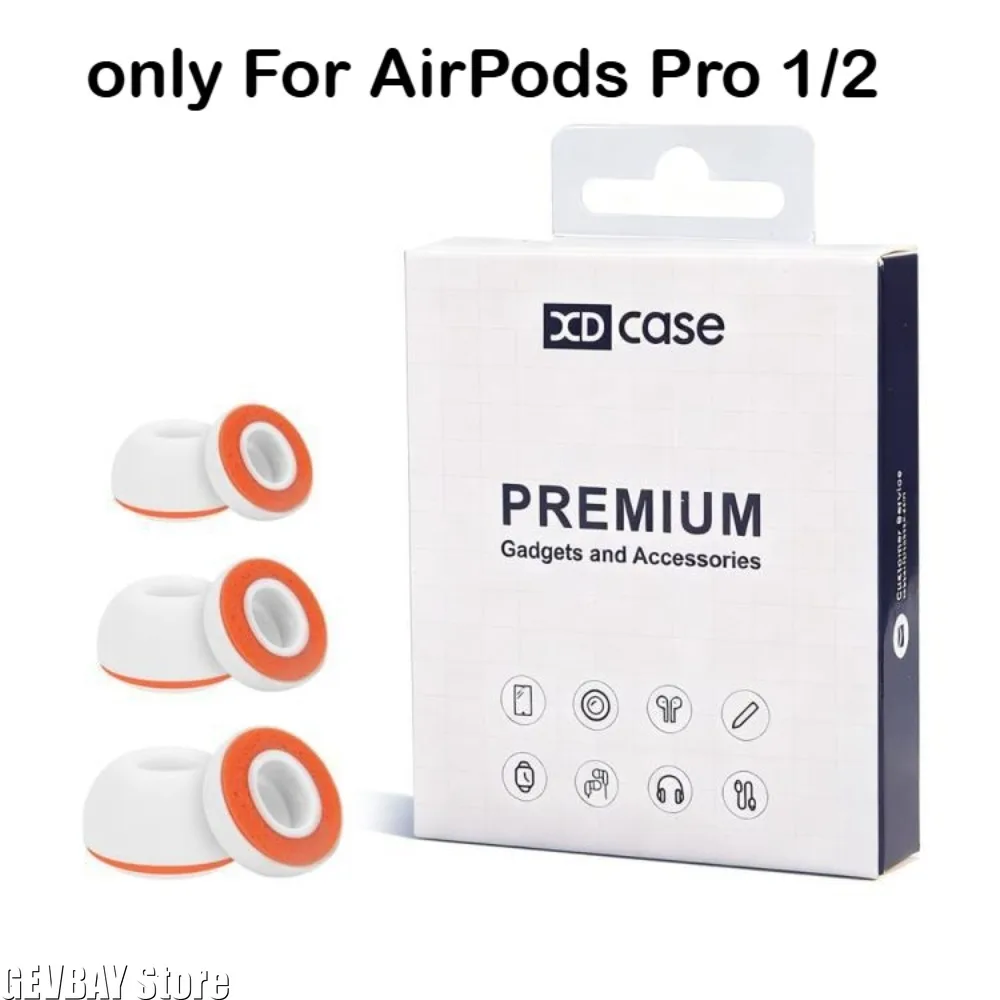 For AirPods Pro 1 2 Memory Foam Earplugs Ear Tips 3 Pairs Ear Tips Buds Replacement for AirPods Pro1 2 Comfortable Sponge