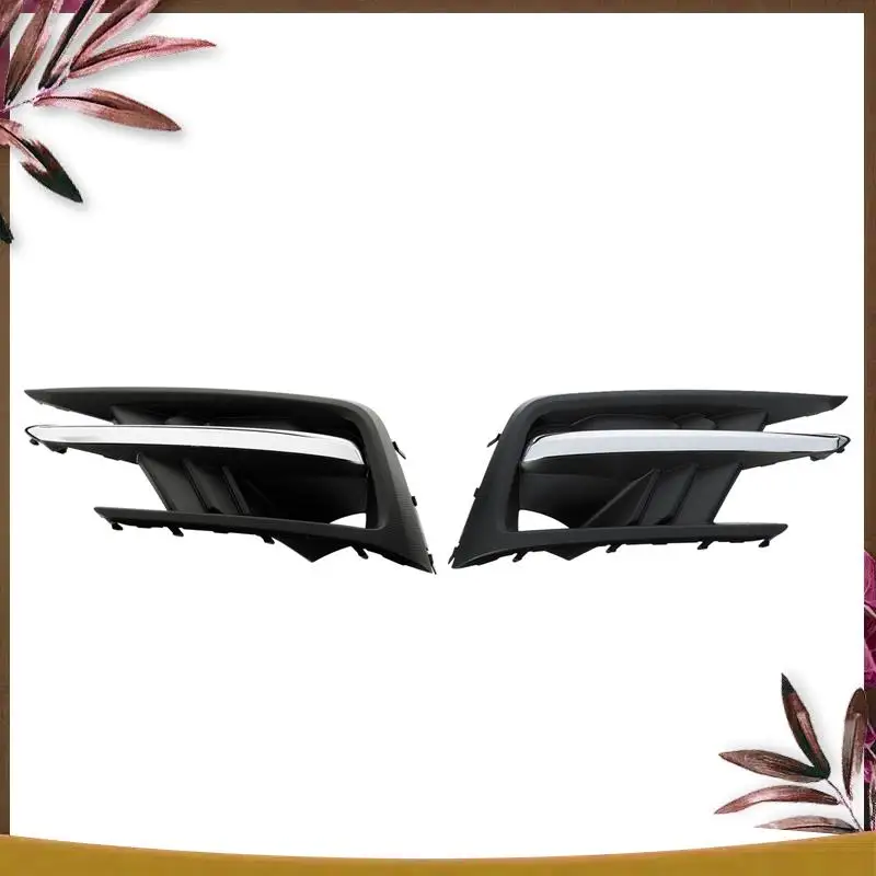 

AB59-1Pair Front Fog Light Lamp Trim Cover 57731XC03A 57731XC02A For Subaru Ascent 2019-2022 Fog Lamp Frame Chrome Strip Parts