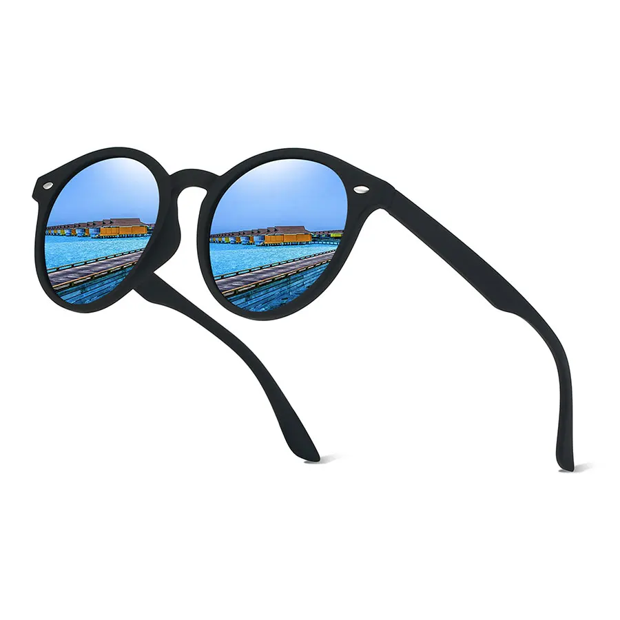 Elegante Runde Vintage Sonnenbrillen Sommer Strand Reise Mode Designer Brillen für Männer Frauen Casual Angeln Fahren Camping Urlaub
