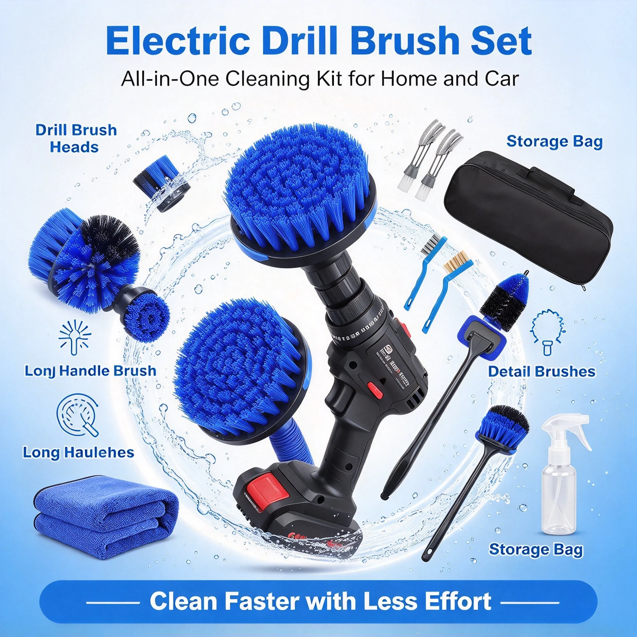 25Pcs Car Detailing Brush Set Car Detailing Kit Professional Care Kit Car Wash Brush Kit for Interior Exterior Wheels