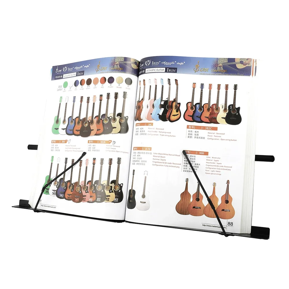 Desktop Portable Folding Sheet Music Stand Black Foldable Music Stand Holder Bracket For Musical Instrument Accessories
