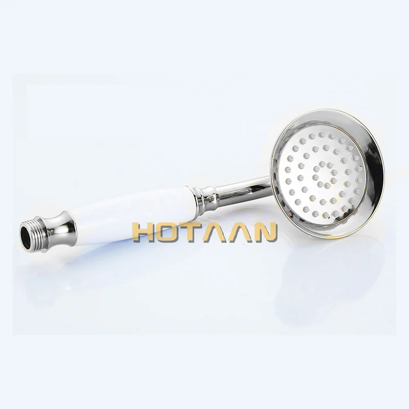 Retail & Wholesale Solid Copper Chrome Plated  Handheld Shower Luxury Batnroom Hand Shower Head with Ceramic YT-5191-C