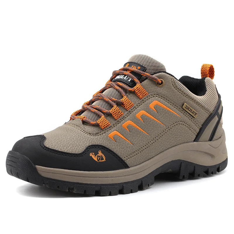 

Men's Leather Waterproof Sports Shoes Non-slip Wear-resistant Middle-aged Elderly Dad's Shoes Casual Outdoor Hiking Shoes 36-47