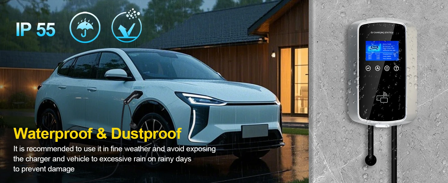 ISIGMA 32A 7,2KW EV-Ladestation mit Tuya APP WLAN-Timer-Funktion 5M Kabel für Elektrofahrzeuge & Hybridautos – Detail 6
