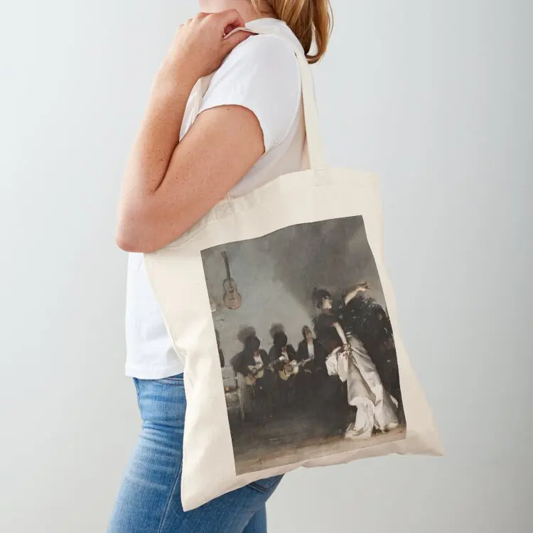 John Singer Sargent - El Jaleo (1882) Tote Bag Lady bags reusable shopping bag Women's bag