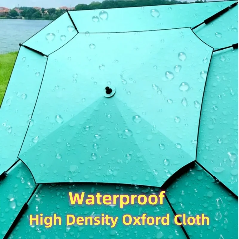 2.0-2.6M New Octagonal Fishing Umbrella Outdoor Sunshade Large Parasol Beach Umbrella Upgraded Innovatively Fishing Umbrella view 2