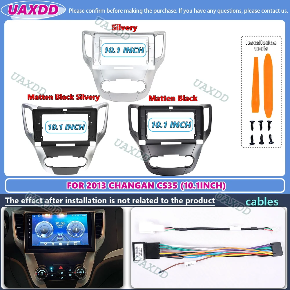 Auto Audio Fascia Telaio 2Din CD DVD Raccordo Adattatore Dash Trim Kit Pannello 10.1 inch CHANGAN CS35 2013 Doppio Lettore Radio