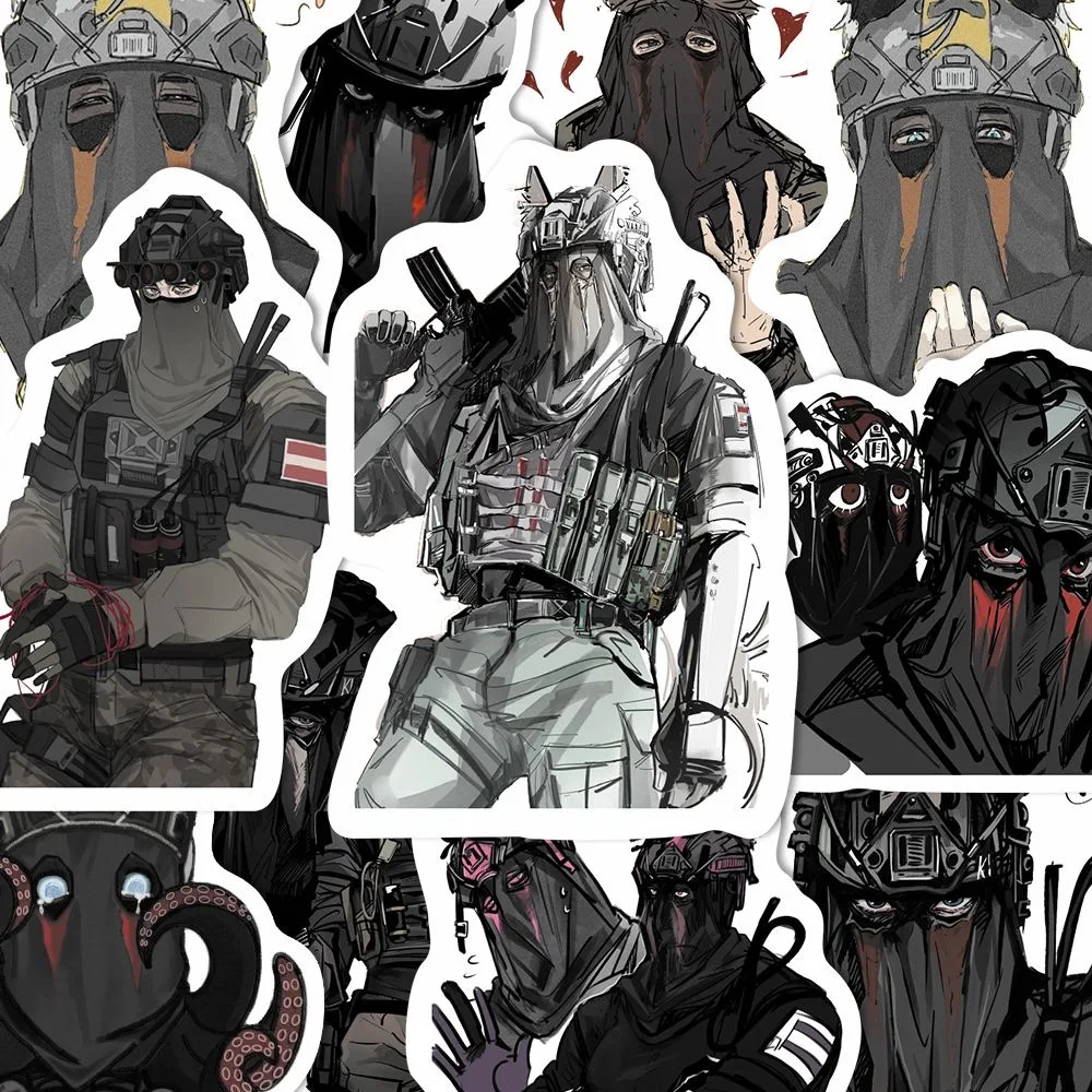 128 новых наклеек Konig Fan Art, красивые мультяшные периферийные наклейки Call of Duty COD