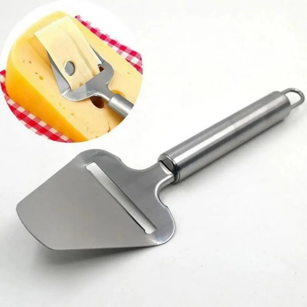 Cheese Peeler Silver Stainless Steel Cheese Slicer Cutter Board Butter Slice Cutting Knife Kitchen Baking Cooking Cheese Tools