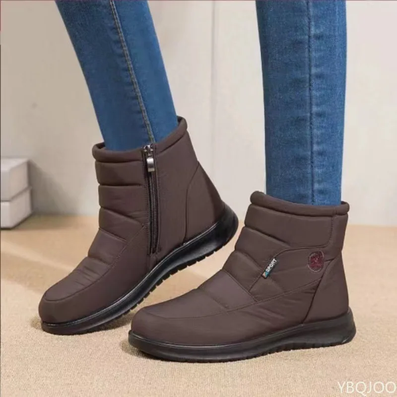 New Autumn Winter Fashionable Versatile Cotton Shoes Casual Comfortable Warm Snow Boots High Top Anti Slip Women's Boots view 4