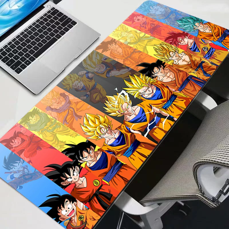 Colorful Gaming Keyboard Leather Laptop Japan Cool Home Mouse Pad XXL Black DBZ Dragon Ball Z Desk Mat PC Gamer Carpet Mouse Pad