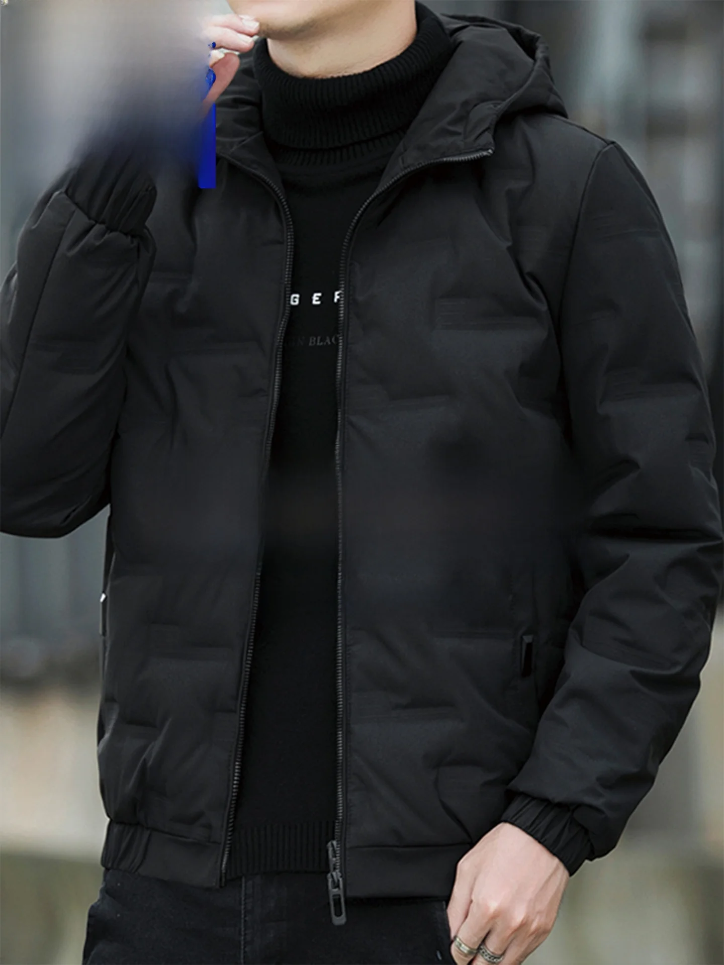 

Paul 2025 Новое мужское уличное легкое пуховое хлопковое пальто с капюшоном, ультратонкое теплое пальто, ветрозащитное модное пальто Urba...