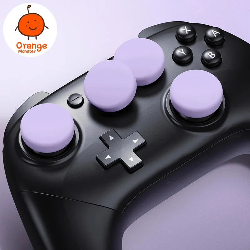 

4Pcs/box Solid Color Handle Rocker Cap For NS Switch Pro Silicone Soft Cover Comptiable For Switch/oled/Lite Accessories