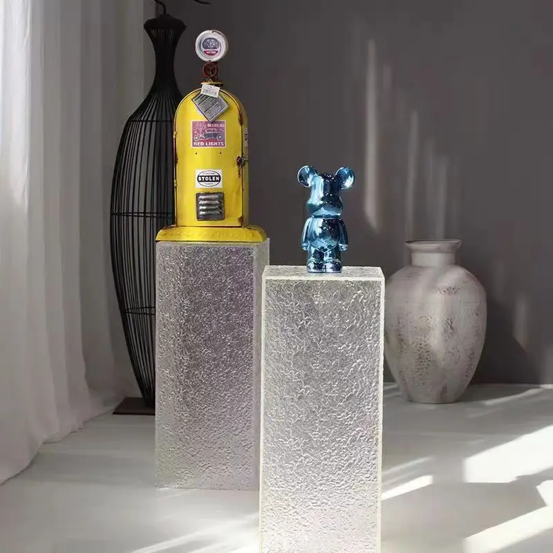 

Акриловая витрина с текстурой радужной волны, прозрачная подставка с каменными венками для обуви, одежды, многоразмерного приспособления для магазина