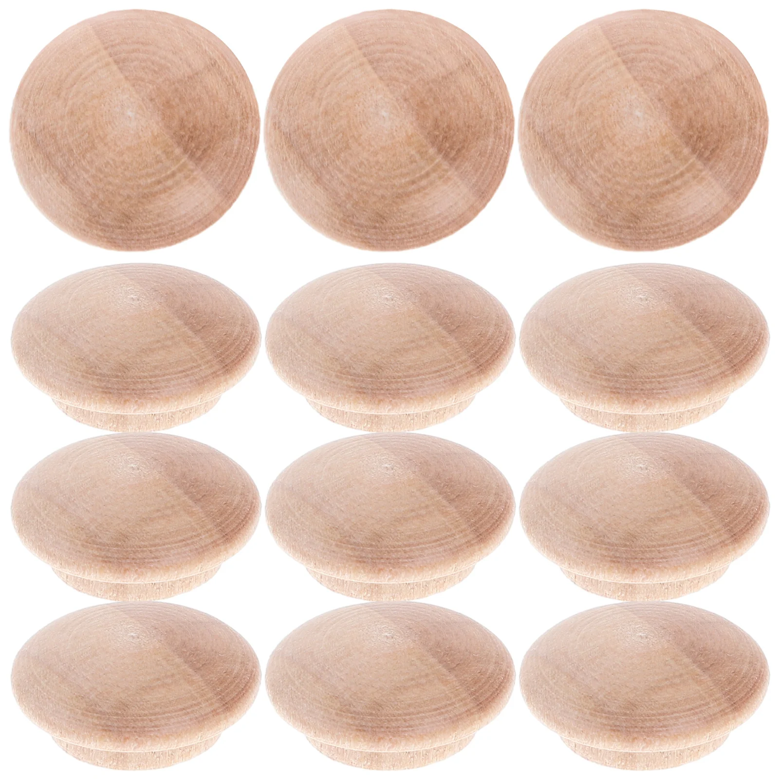 

25Pcs Stair and Furniture Wood Plugs Heavy Duty Button Style Hole Covers with Smooth Texture for Repair Projects