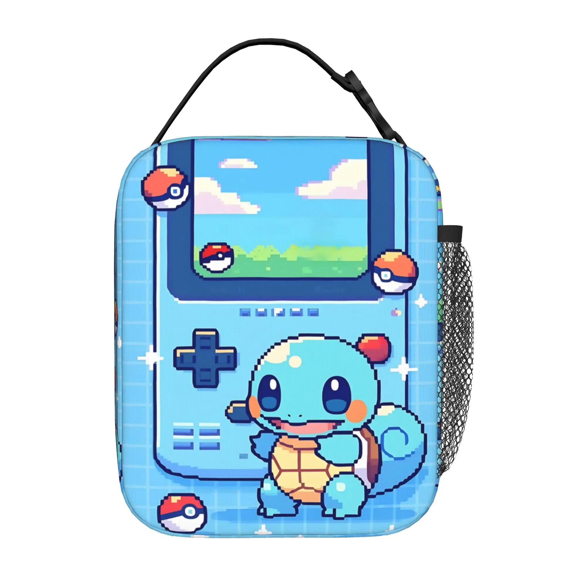 Funny Pokemon Theme Insulated Lunch Bag Ice Pack Rice Bag  bolsa Student Bento Lunch Handbag Insulation