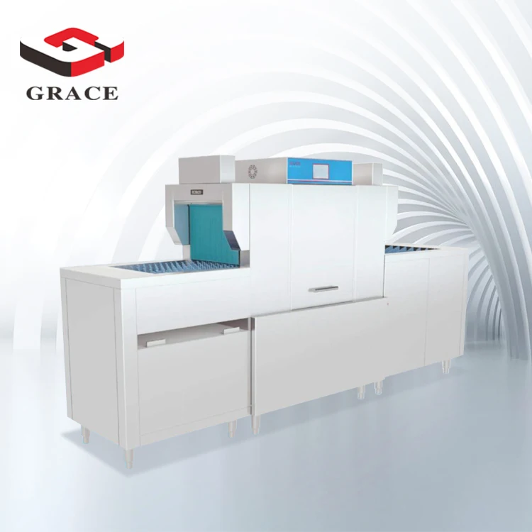 GRACE Commercial Conveyor Dishwasher With Pre-cleaning and Exit Table