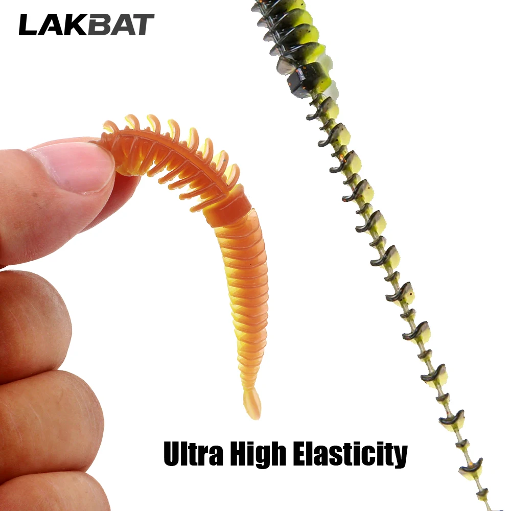 10 Stück Weiche Köder 6,5cm 7,5cm 8,5cm TPE Wurmköder mit Fischgeschmack Swimbait Crankbait Jig-Haken Karpfenangel-Zubehör Pesca-Ausrüstung – Detail 5