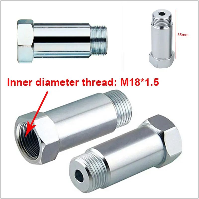 مستشعر الأكسجين السداسي العالمي عالي الجودة 55 مم مع خيط القطر الداخلي M18*1.5 #1