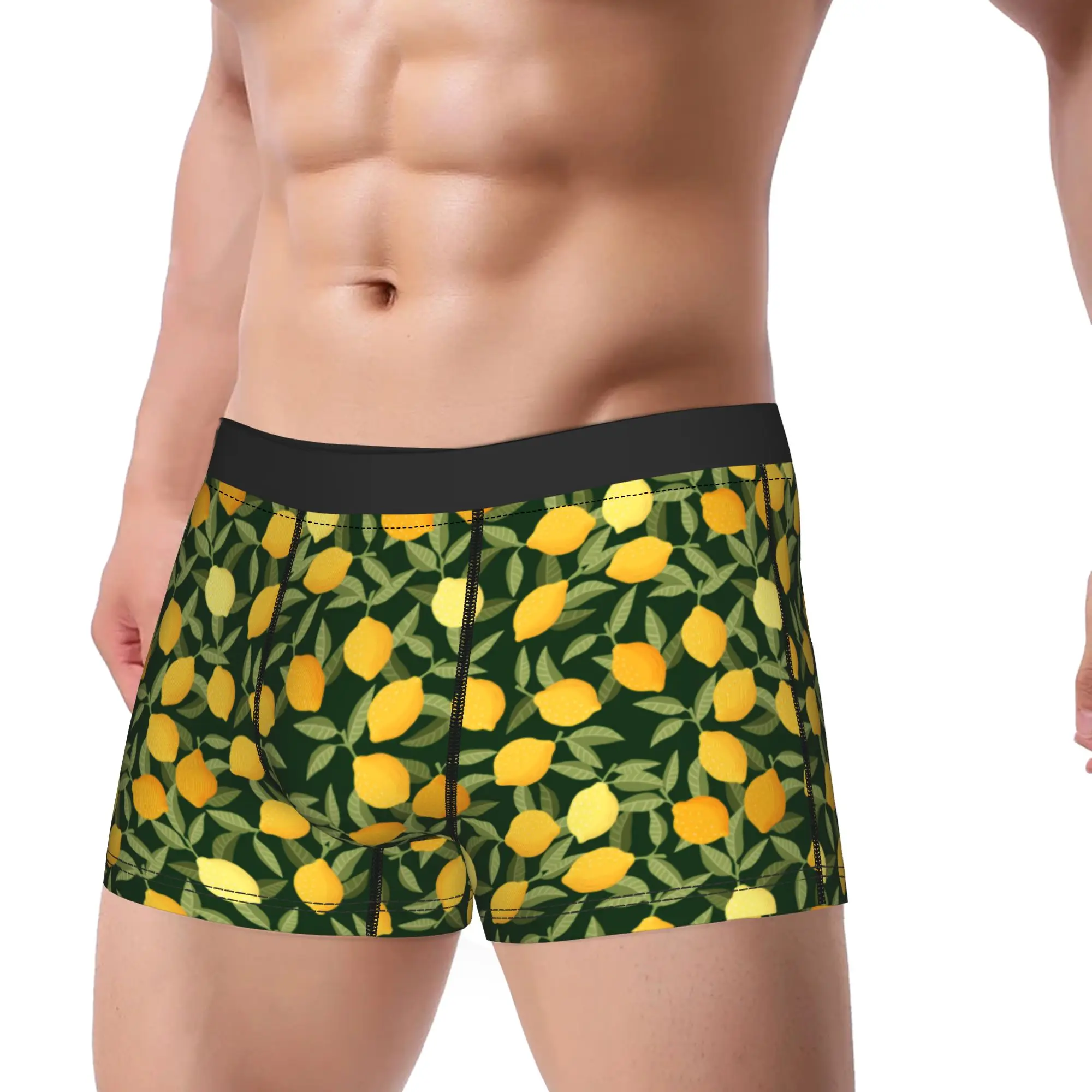 Cute Fruit Vegetable Trunk  3D Pouch Underwear Trenky Design Boxer Brief Sexy Soft Man Panties Large Size