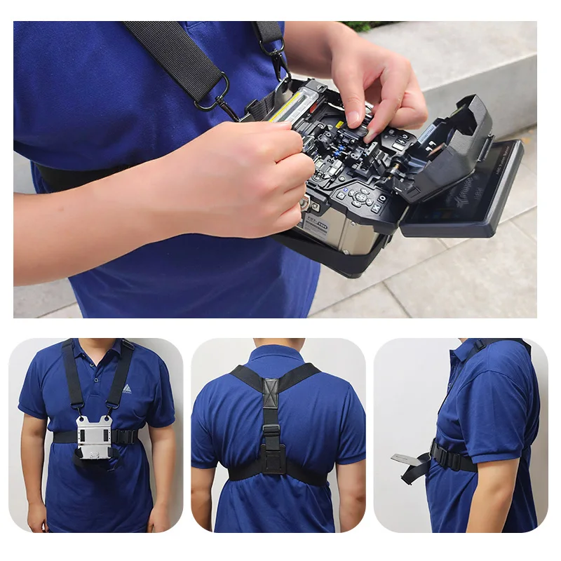 Outdoor Work Safety Belt High-altitude Harness Suits Protect Anti-fall bracket For Fiber Optic Fusion Splicer Construction Work