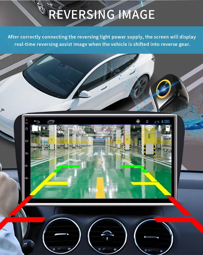 170 ° Weitwinkel Auto-Rückfahrkamera AHD CVBS 1080P Full HD Rückfahrbildkamera Nachtsicht Fischaugen-Objektiv Auto-Rückfahrkamera – Detail 8
