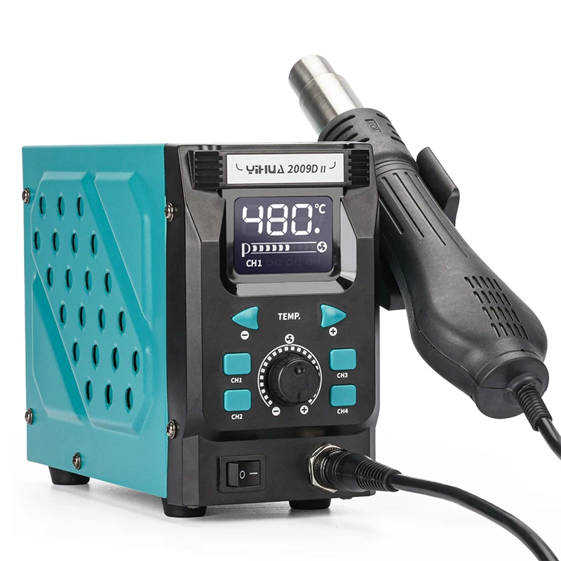 YIHUA 2009D-II 700W محطة إعادة تشغيل الهواء الساخن الرقمية لإصلاح الهاتف BGA SMD #5