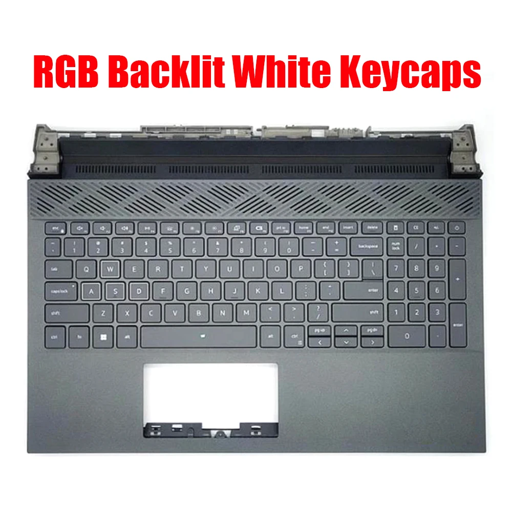 

Laptop Palmrest For DELL G15 5510 5511 5515 0V256H V256H With Backlit English US Keyboard Black Upper Case Red Keycaps New