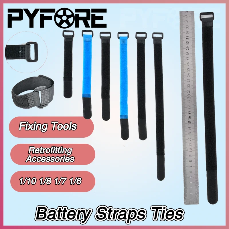 

Battery Straps Ties Fixing Tools for 1/10 1/8 1/7 1/6 RC Model Car Crawler Buggy Monster Truck Retrofitting Accessories