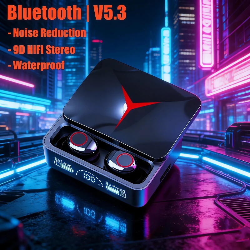 M90 Wireless Headphones TWS Bluetooth Touch Control Earphones Sport Earbuds Hifi Stereo Gaming Headset