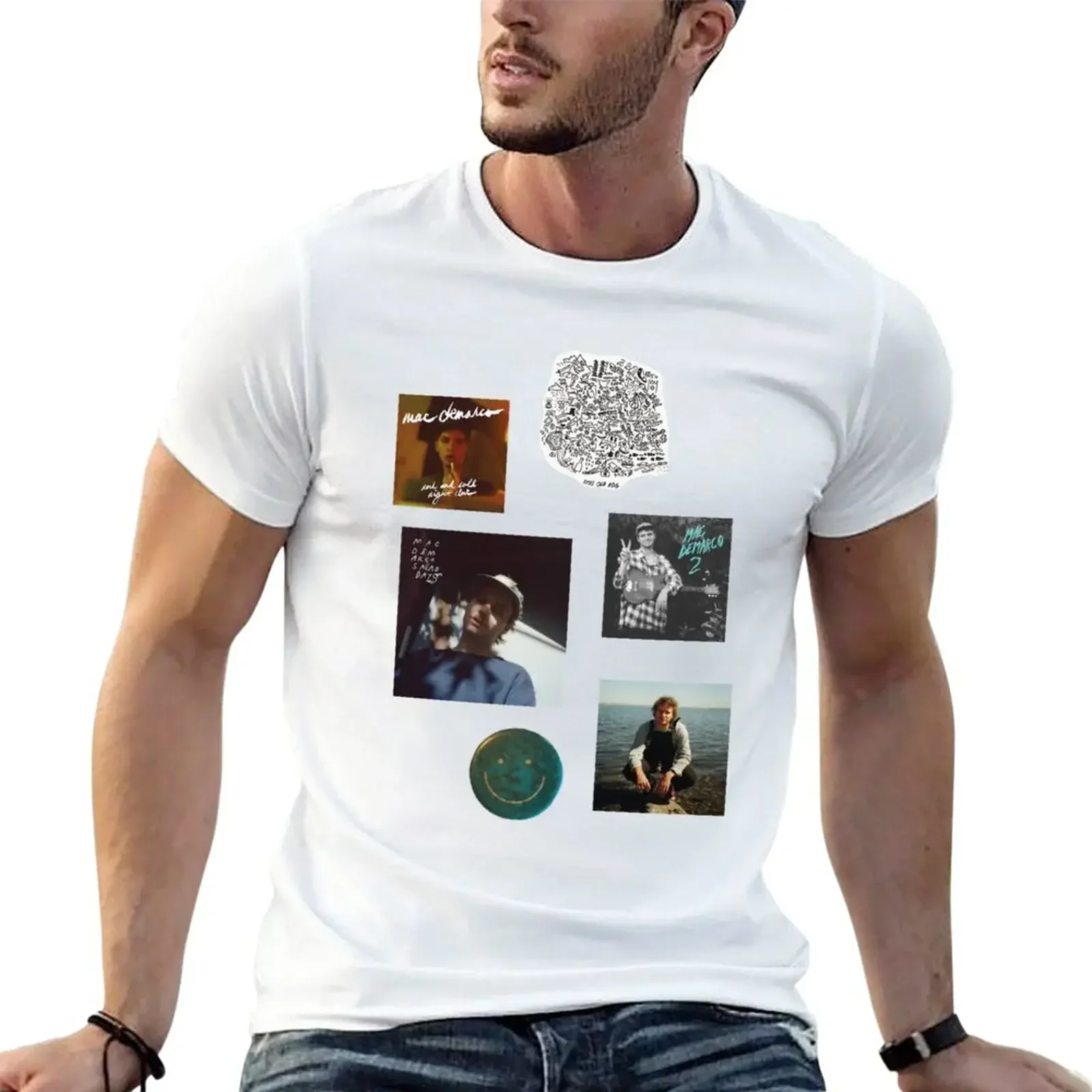 Demarco Album Set T-Shirt customs design your own Blouse tops T-shirts for men cotton manga vintage anime clothes Crewneck