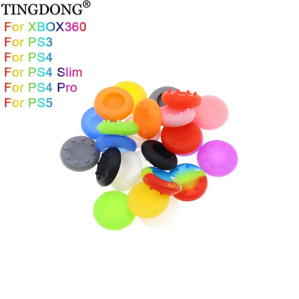 12PCS Protetores de Silicone para Joystick, Capas Antiderrapantes para Controle PS5 PS4 PS3 Xbox 360