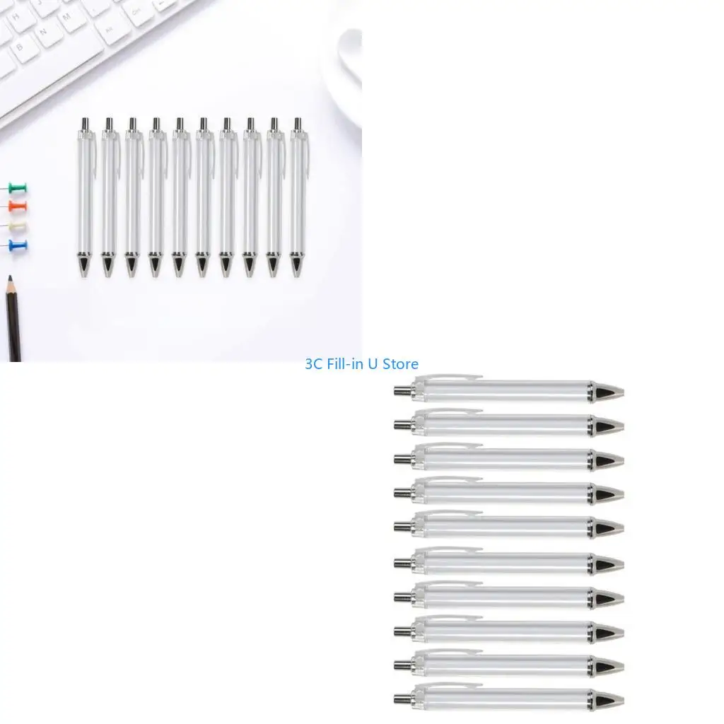

G8TA 10Pcs Sublimation Pen Ballpoint Pen for Heat Transfer Smooth to Write