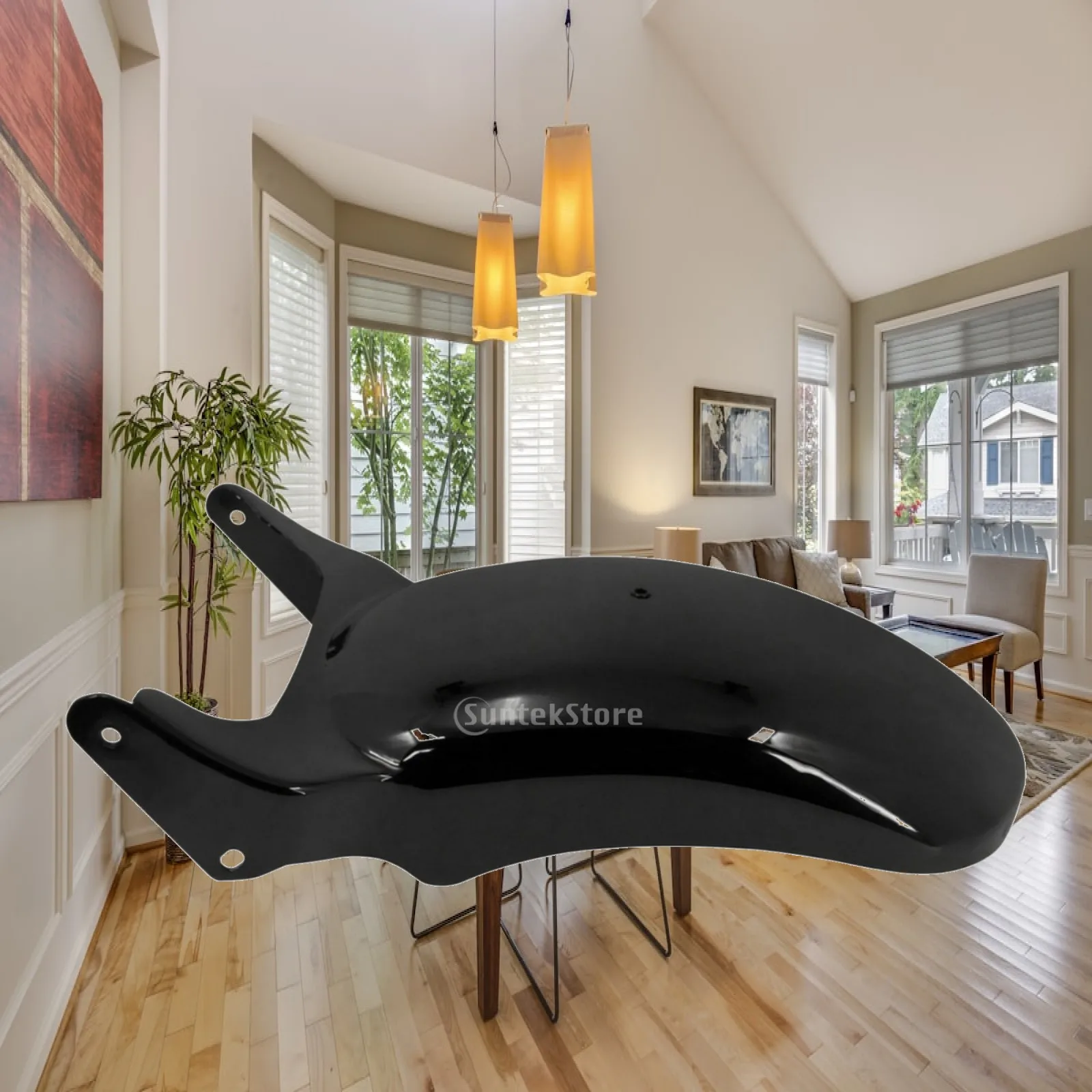 Smooth Curved Rear Fender for Compatible Cruiser Bikes Metal Mudguard with Integrated Lighting and Hardware