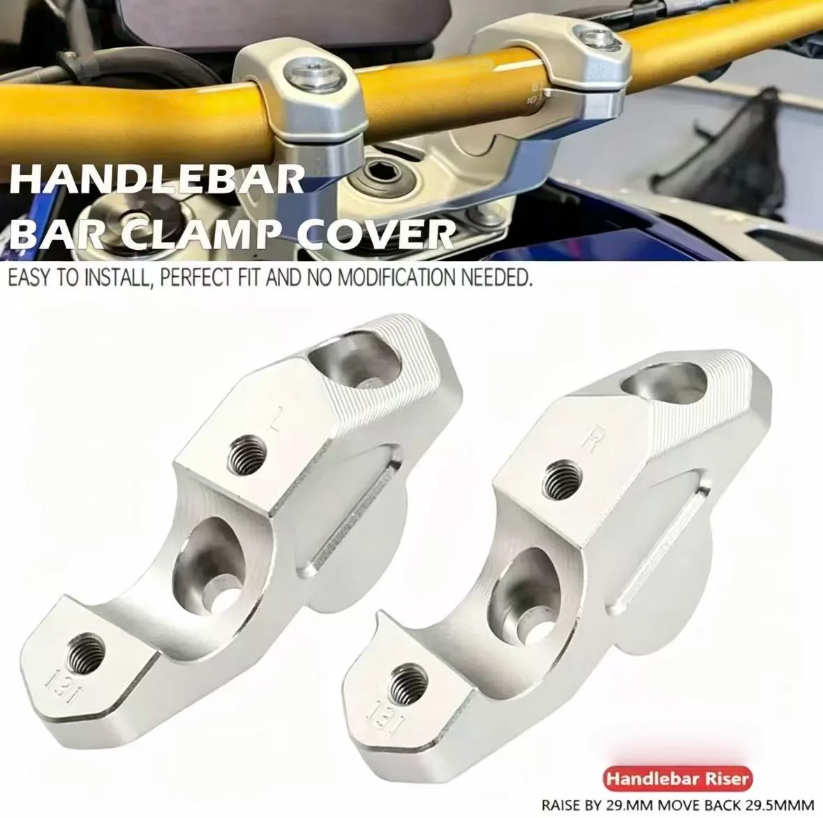 New For R1300ADV R 1300 ADV 2023 Motorcycle Accessories Handlebar Risers Mounting CNC Aluminum Kit
