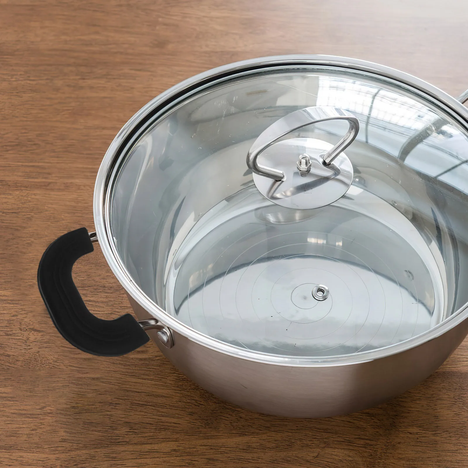 6 قطعة وعاء سيليكون مقبض يغطي مقاومة للحرارة مكافحة تحرق كم المطبخ بوثولدر حامي قفازات الفرن وعاء قبضة كم #1