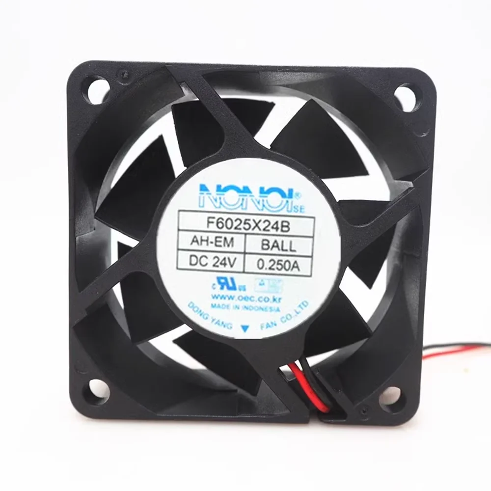 

new for F6025X24B AH DC24V 0.25A ball cooling fan 6CM 6025 60*60*25mm cooling fan