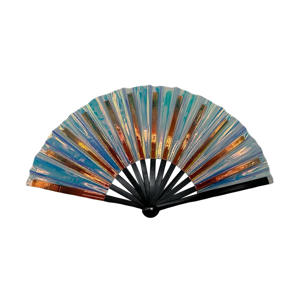 

Foldable 13 Inch Hand Fan Perfect Cooling Solution for Summer Events and Dance Performances with Bright Colors